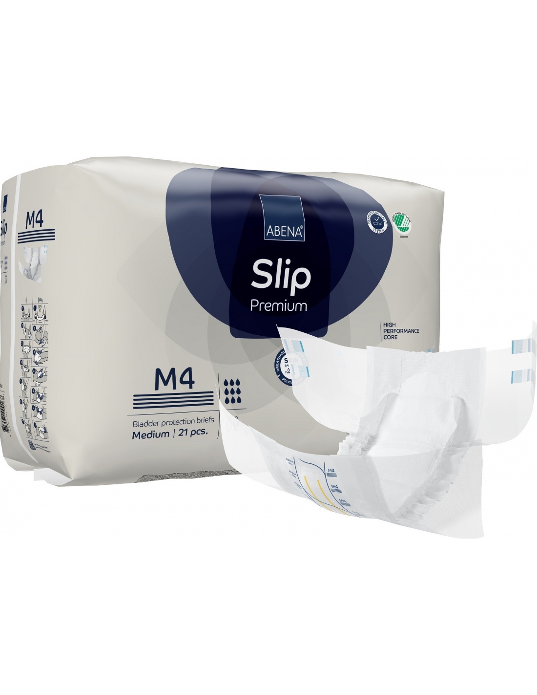 Abena Slip - Scutece incontinenta adulti premium - M4 - 3600 ml - 21 buc