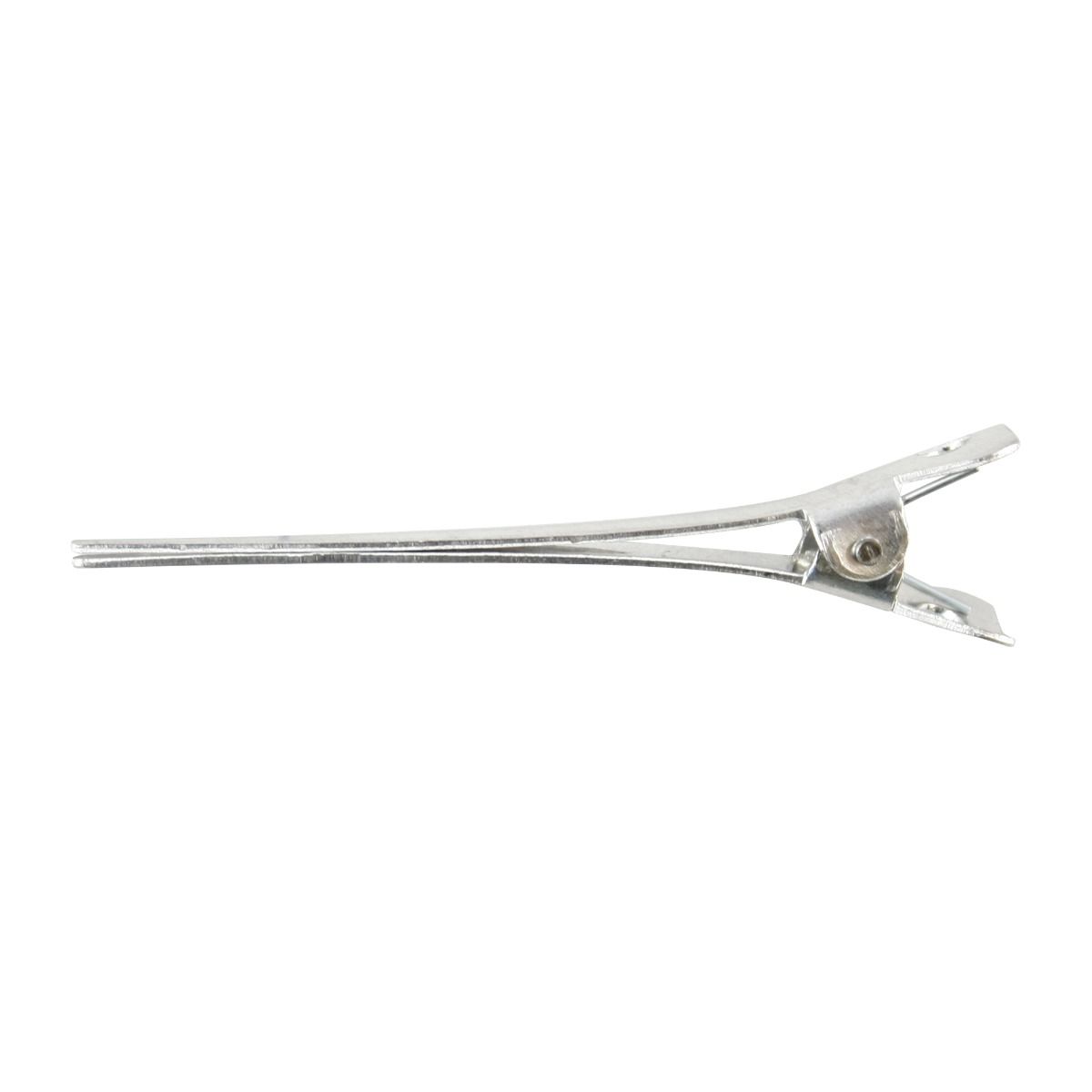 Clame de par din aluminiu 50 mm, argintii, accesorii pentru coafuri profesionale, 24 bucati