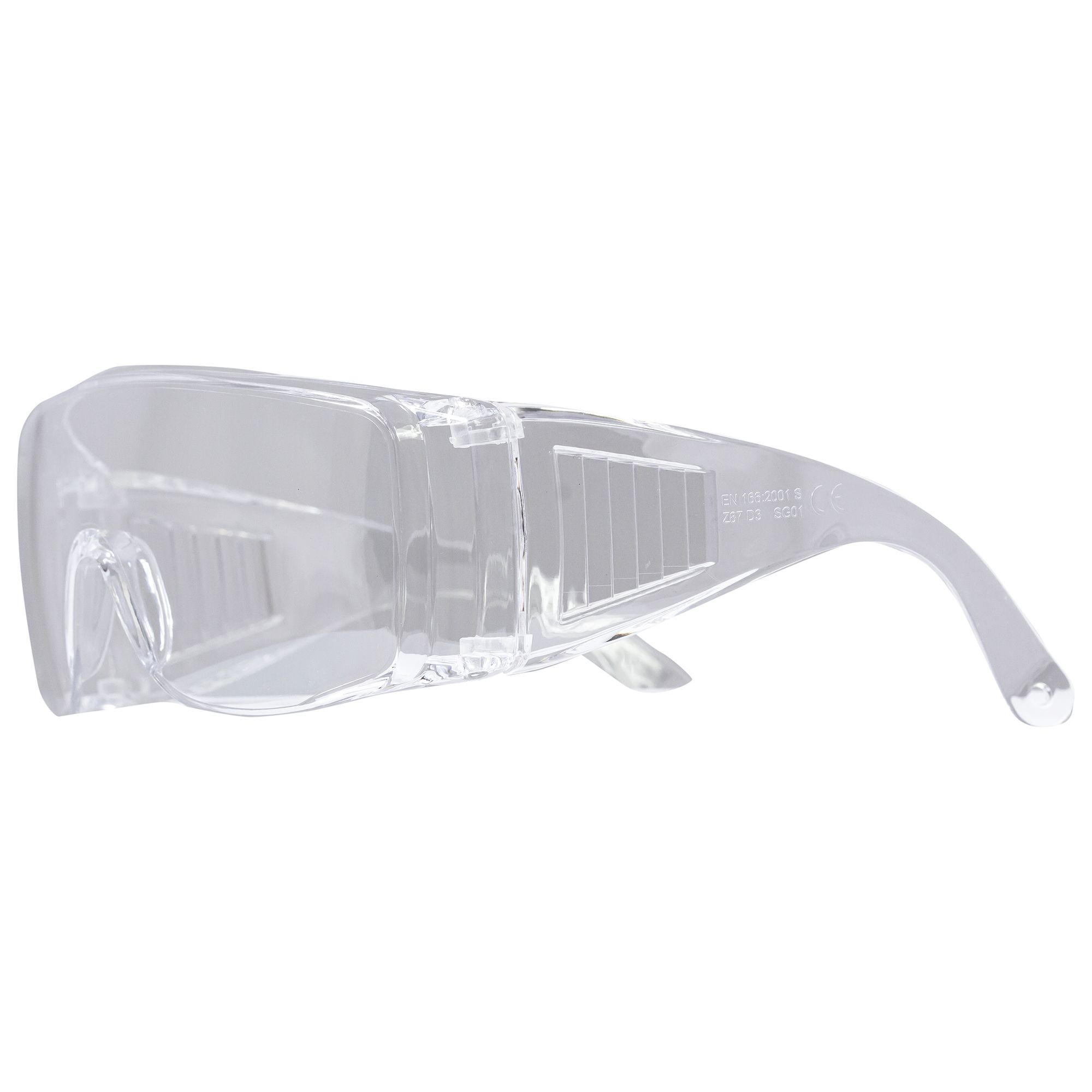 Ochelari de protectie cu lentile transparente antiaburire, din policarbonat