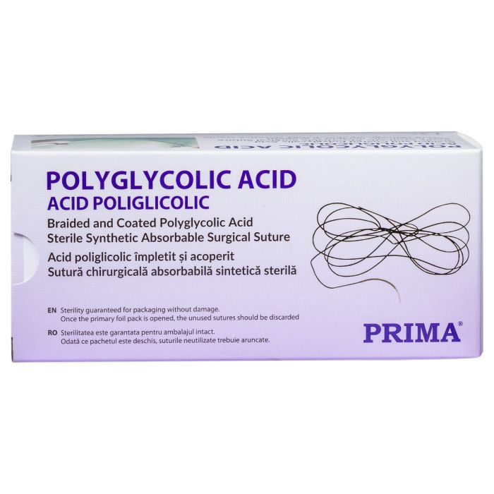 Sutura chirurgicala acid poliglicolic PRIMA 150cm fara ac USP 3/0