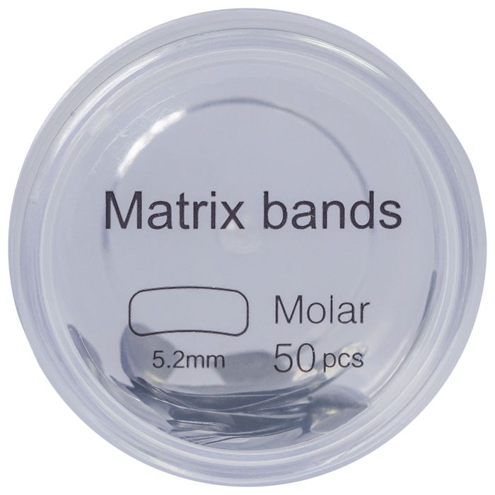 Matrici dentare sectionale metalice, PRIMA, marimi M/L, otel inoxidabil, 50 bucati