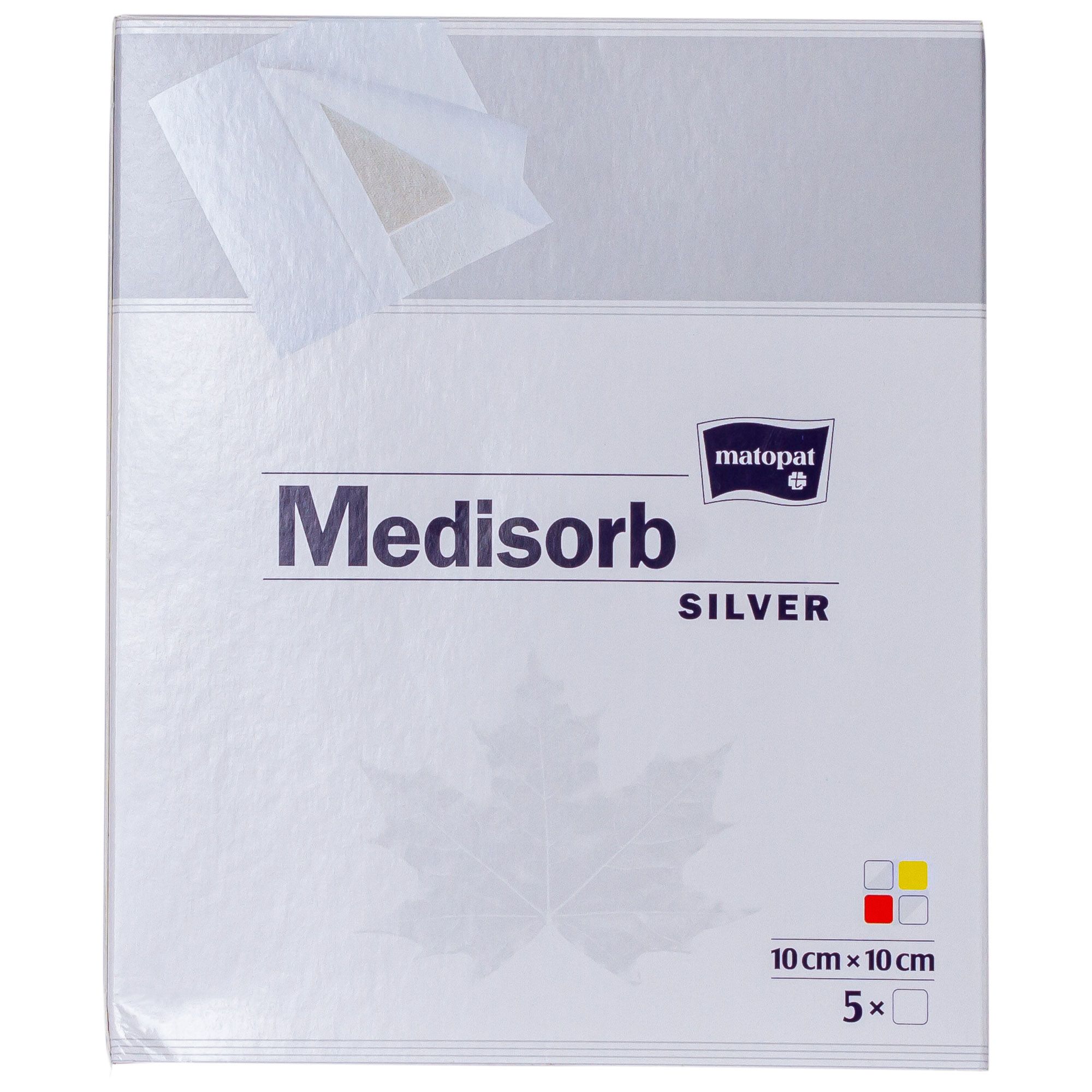 Pansament steril adeziv cu argint 10x10 cm, absorbant, 5 bucati
