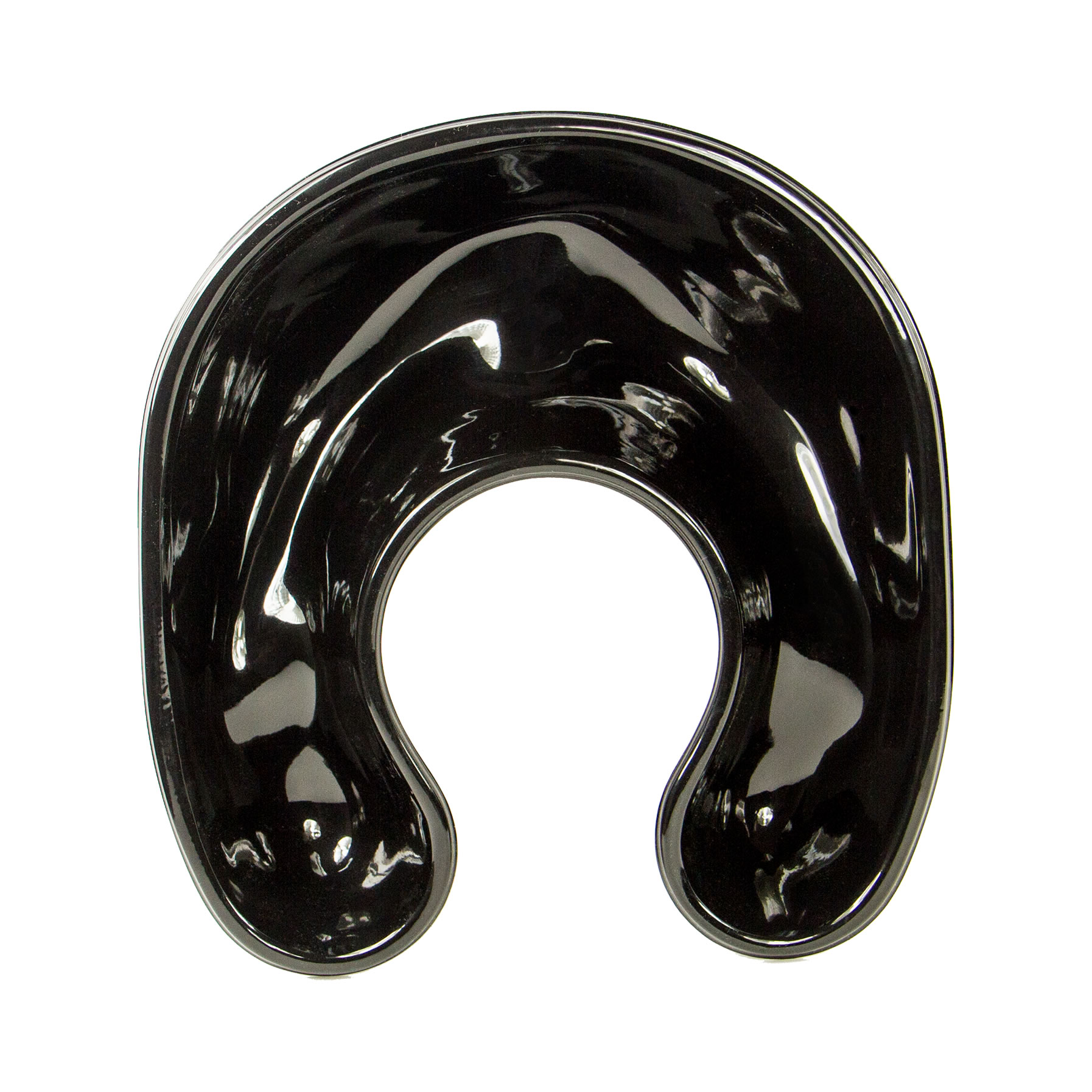 Guler scafa coafor, din plastic, pentru scurgere solutii vopsire par, negru, 264 x 260 x 68 mm