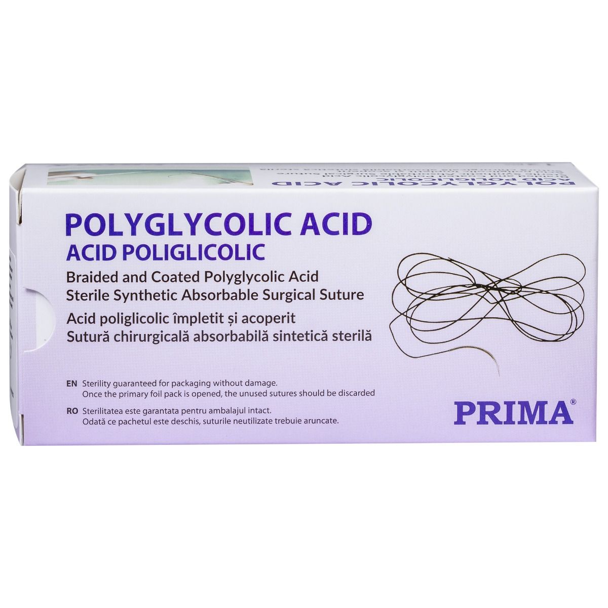 Sutura chirurgicala acid poliglicolic PRIMA 75cm ac Tapercut 1/2 30mm USP 2/0