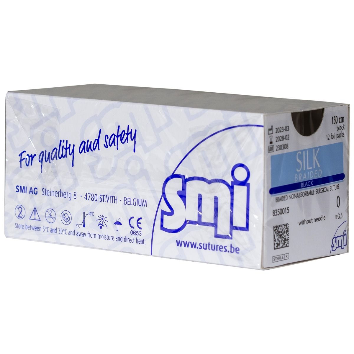 Sutura chirurgicala matase 150cm fara ac USP 0