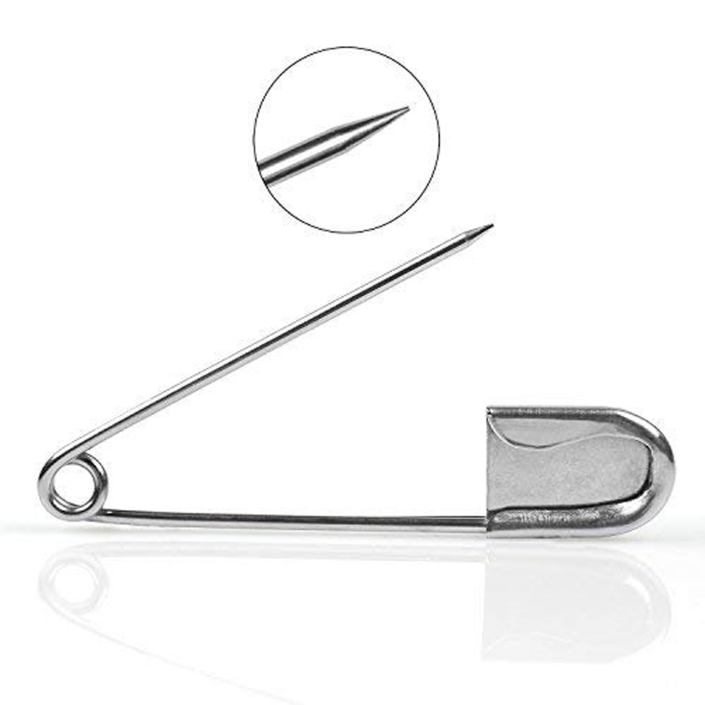 Ace de siguranta inox, 4 cm, PRIMA, 6 buc/set