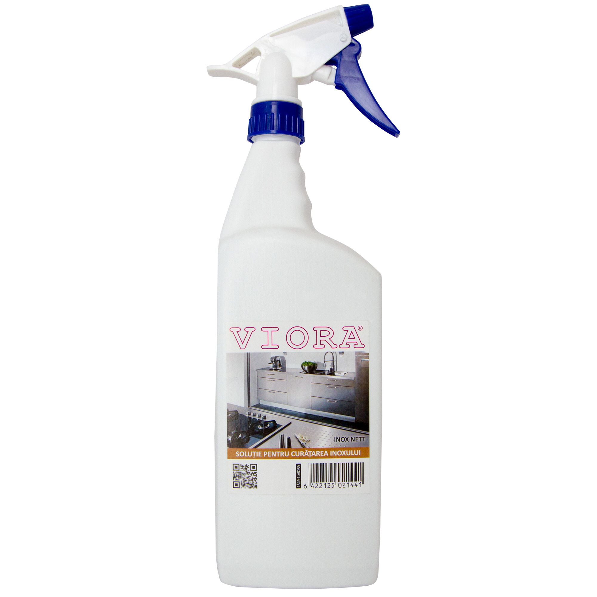 Solutie de curatare inox, VIORA, pentru indepartarea calcarului, grasimii si murdariei, 1 L