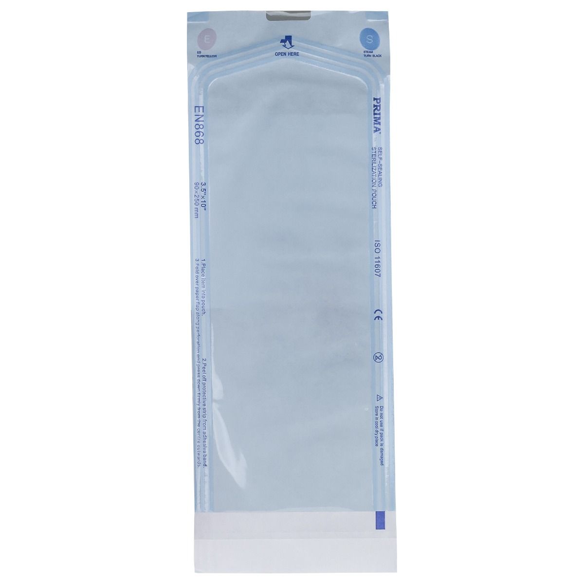 Pungi Sterilizare Autosigilante Autoclav, PRIMA, 90x250mm(70x200mm), 100 bucati
