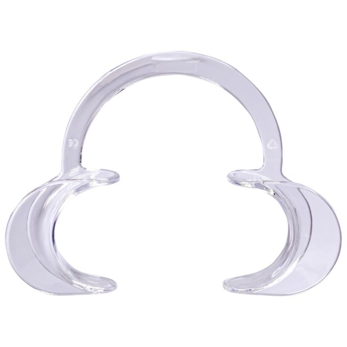 Departator bucal bicomisural PRIMA, transparent, plastic autoclavabil 134 °C, diverse marimi, 1 pereche