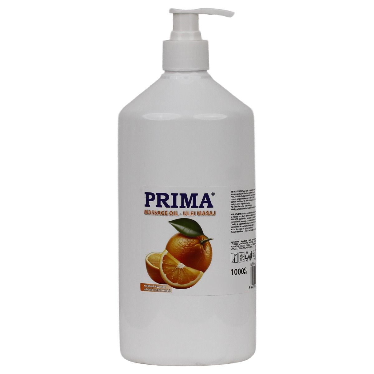 Ulei de masaj pentru corp, PRIMA, cu portocala, 1 litru