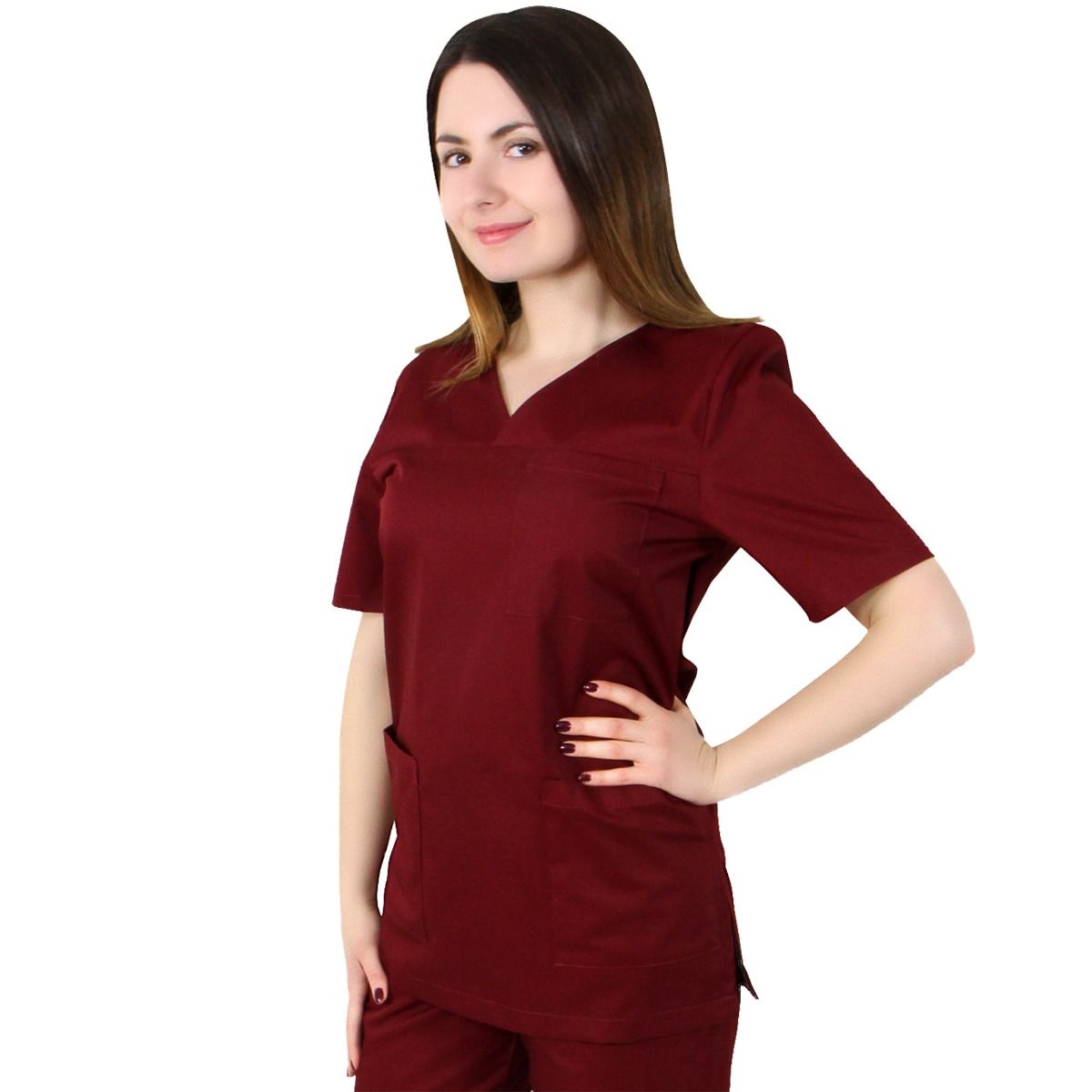 Bluză unisex VED Premium grena