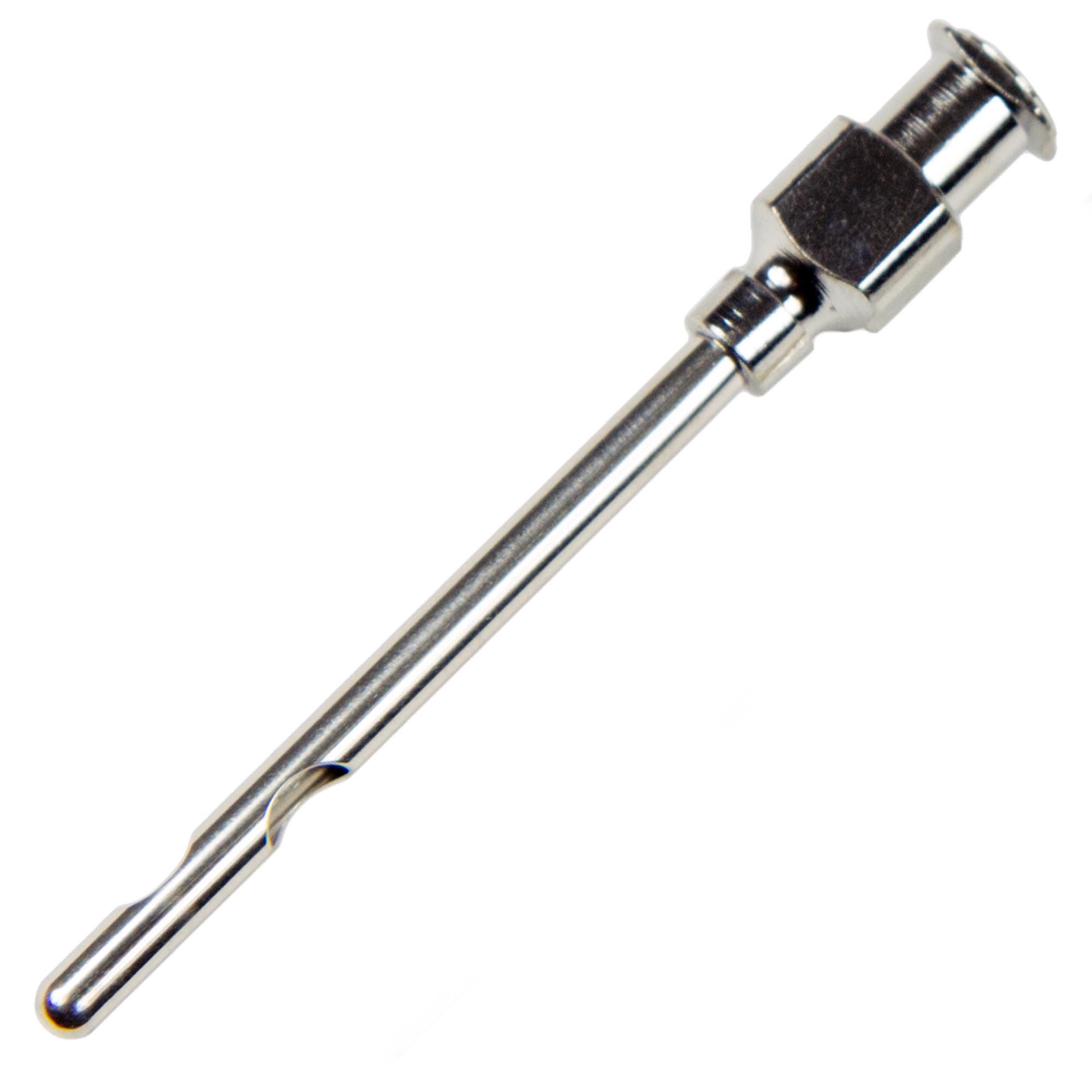 Cateter cu doua orificii pentru injectii intramamare la vaci, 3.8 cm