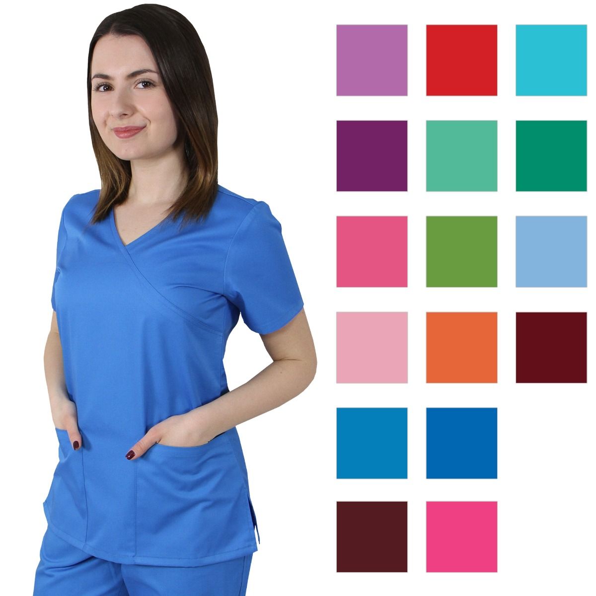 Bluză damă MIRA Premium albastru deschis