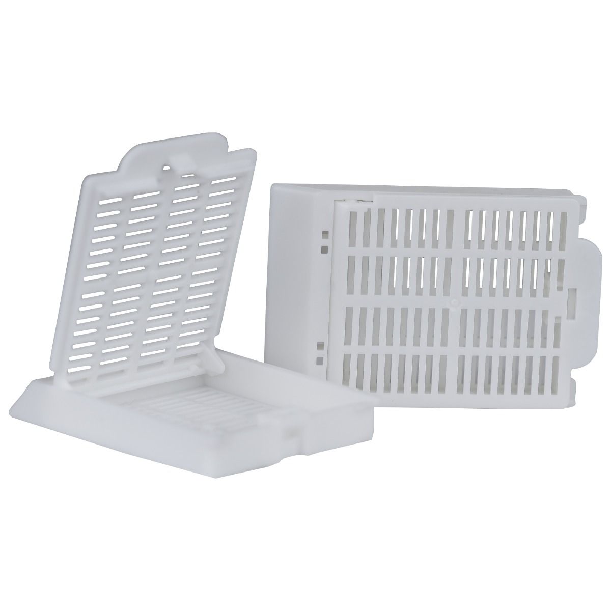 Casete histologice cu capac, albe, din poliacetal, PRIMA, 250buc