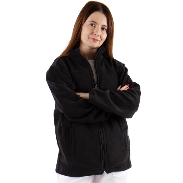 Jachetă medicală polar JOE, unisex, neagră