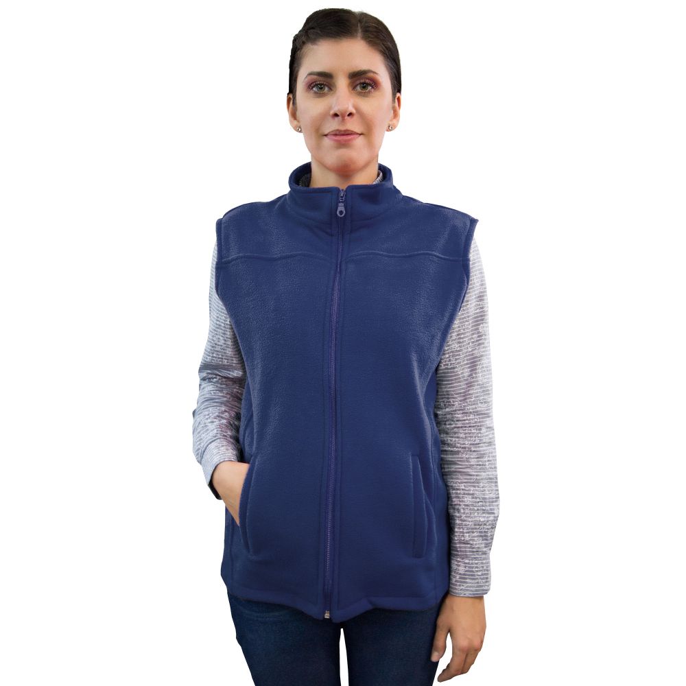 Vestă polar medicală VIO, unisex, bleumarin