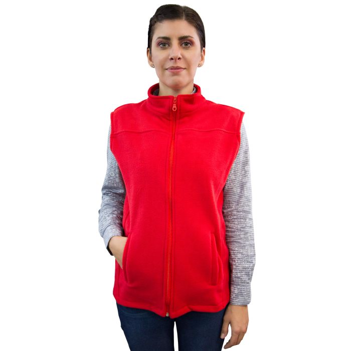 Vestă polar medicală VIO, unisex, roșie