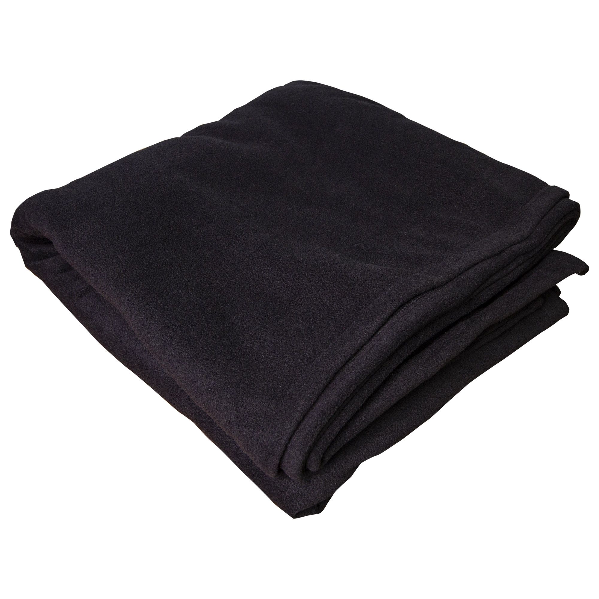 Pătură pufoasă polar fleece, PRIMA, 150x200cm, neagră