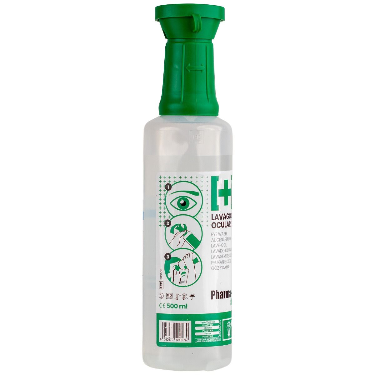 Solutie salina izotonica pentru ochi 500 ml cu dispozitiv de spalare