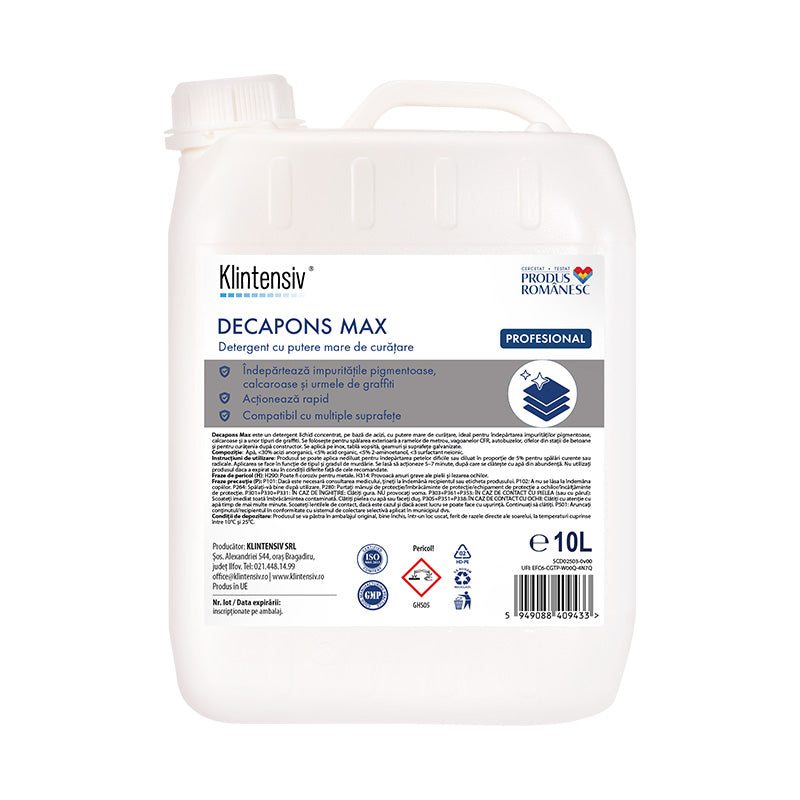 Klintensiv Decapons decapant & dezincrustant acid