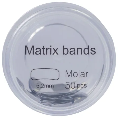 Matrici dentare sectionale metalice, PRIMA, marimi M/L, otel inoxidabil, 50 bucati