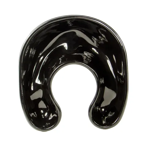 Guler scafa coafor, din plastic, pentru scurgere solutii vopsire par, negru, 264 x 260 x 68 mm