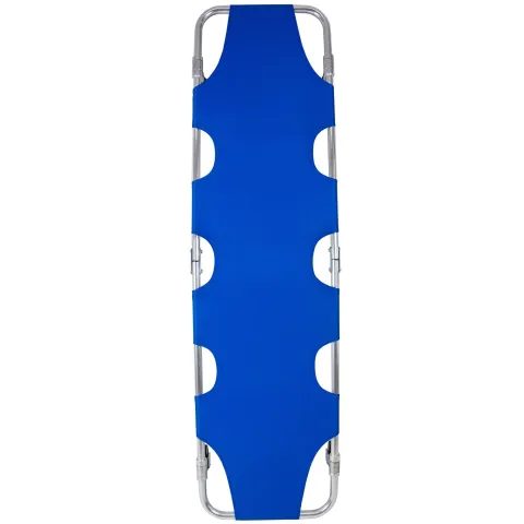Targa transport pacienti pliabila din aluminiu, cu roti si spatar reglabil, 185 x 50 cm
