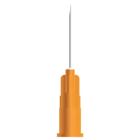 Ac seringa, subtire, 25G, mic, medical, steril, pentru injectii intravenoase, hipodermice si perfuzii, portocaliu, 0.50x19mm, 100 buc, PRIMA