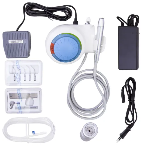 Aparat detartraj stomatologic compatibil EMS cu piesa de mana, control al apei si set pentru montare anse