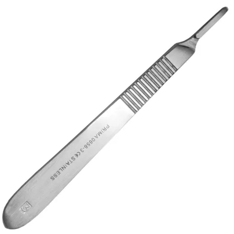 Maner bisturiu inox nr. 3 pentru lame 10-17 - 10 bucati