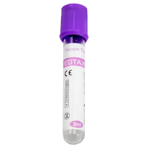 Vacutainer Hematologie 3 ml, Capac Violet, K3 EDTA, Tub pentru Colectare Sange Capilar, PRIMA, 100 bucati