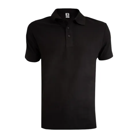 Tricou polo unisex, bumbac, negru