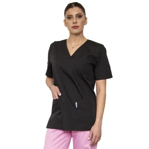 Bluză medicală unisex VED Clasic, negru