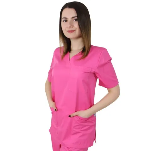Bluză unisex VED Clasic roz închis