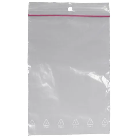 Pungi cu fermoar ZIPLOCK PRIMA 100x150 mm, transparente, reutilizabile pentru ambalare si depozitare, set 100 bucati