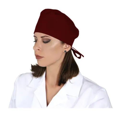 Bonetă medicală PRIMA Premium, unisex, cu legături, tercot, diverse culori