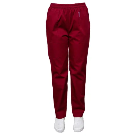 Pantaloni medicali unisex SAVA Clasic, 125 g/m², grena