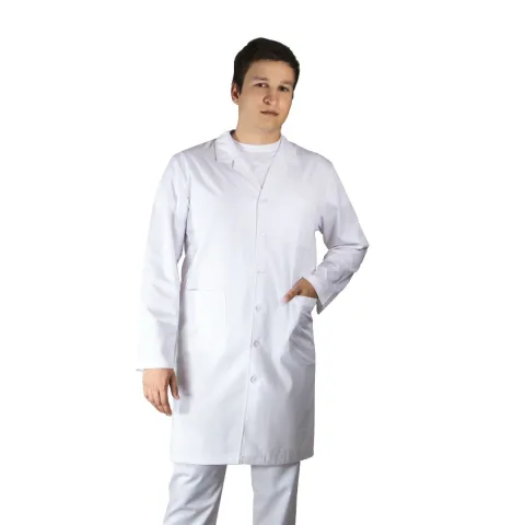 Halat lung bărbați LUCA Premium alb