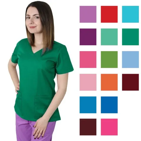 Bluză damă MIRA Clasic verde închis