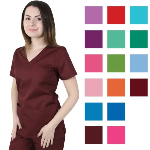 Bluză damă MIRA Clasic grena
