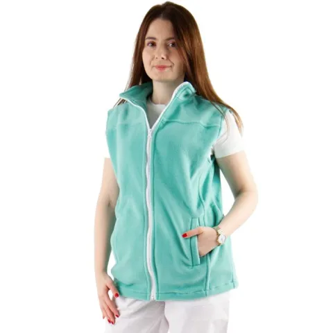 Vestă polar medicală VIO, unisex, verde