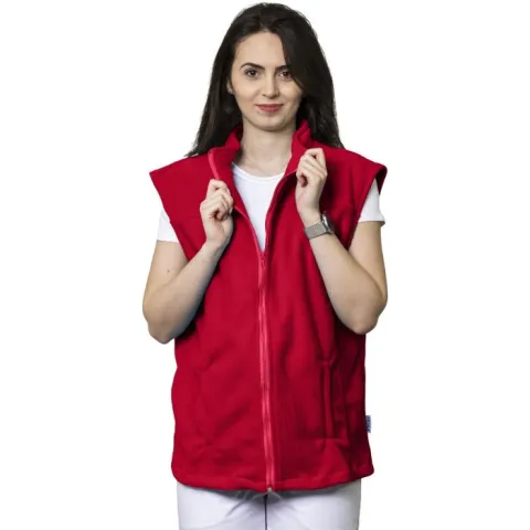 Vestă polar medicală VIO, unisex, roz