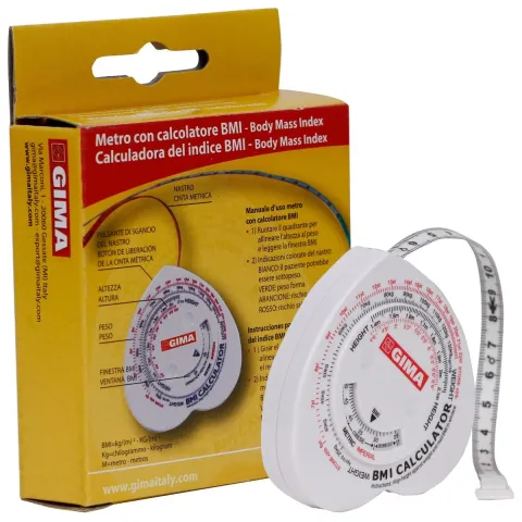 Centimetru cu calculator BMI, 1.5m, retractabil