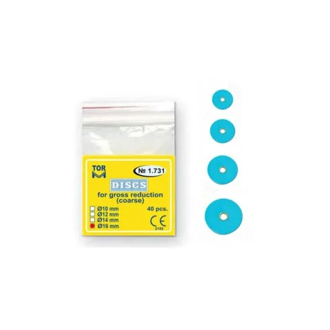 Discuri pentru finisat compozit 14mm Coarse Blue 40 bucati TorVM